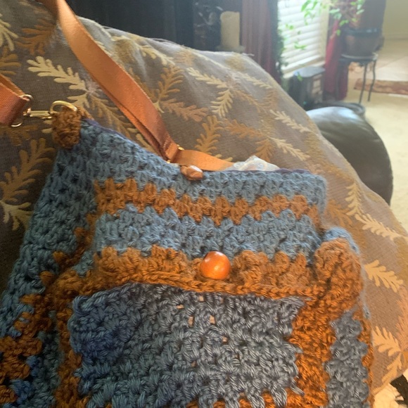 Crochet crossbody bag - Picture 5 of 7